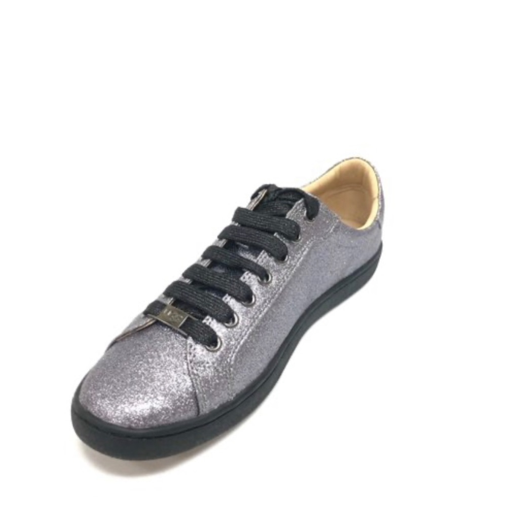 UGG Milo Gunmetal Glitter Fashion Sneaker NEW